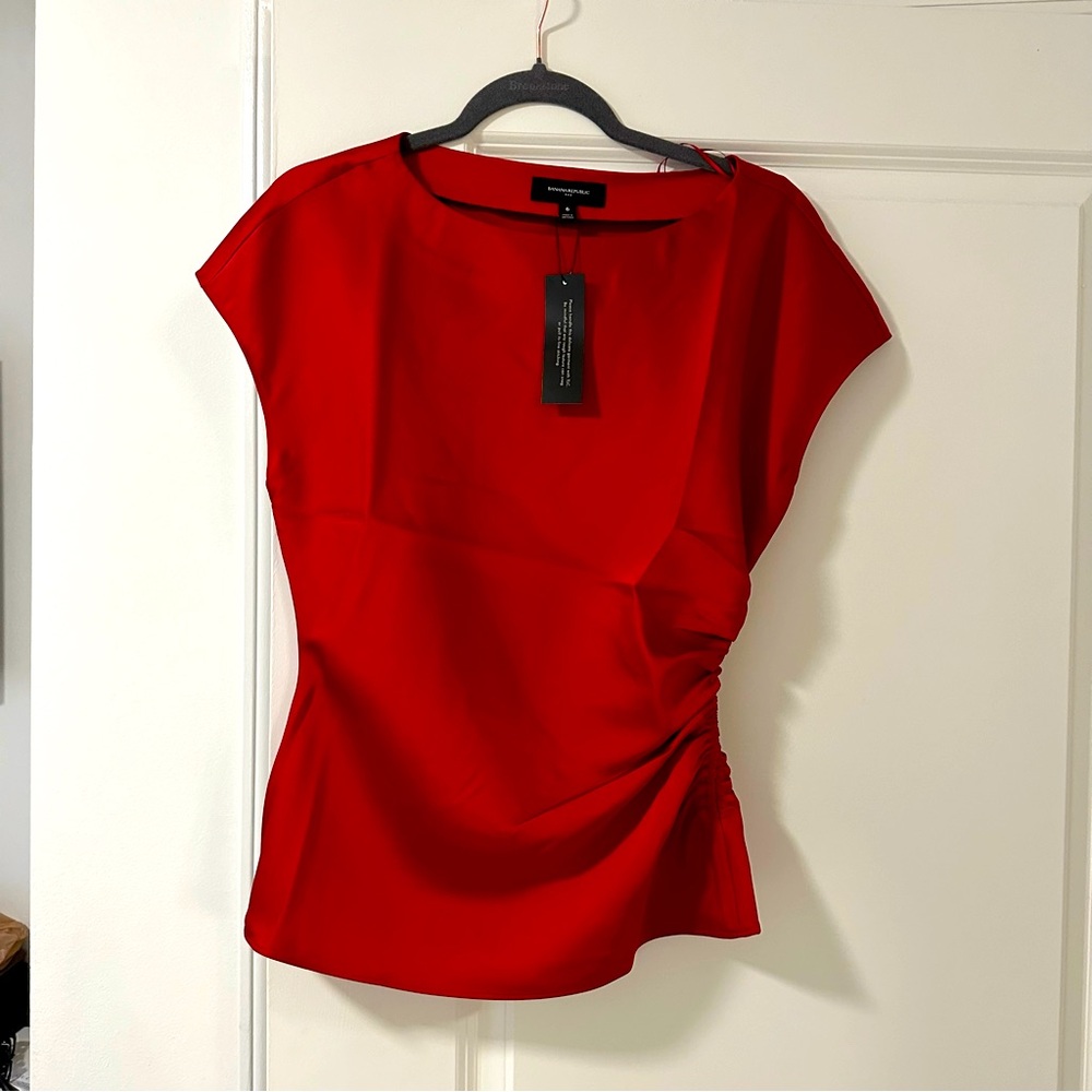 COPY - Banana Republic red blouse new with tags